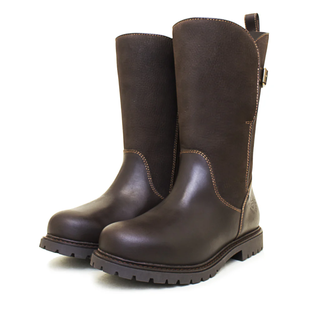 Quebec Waterproof Zip Up Mid Calf Boots - Brown - Image 6